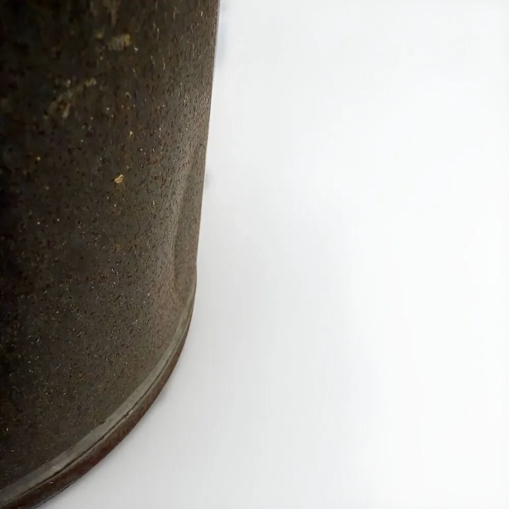Antique early 1900’s metal milk can original wooden stopper farmhouse rustic 17”